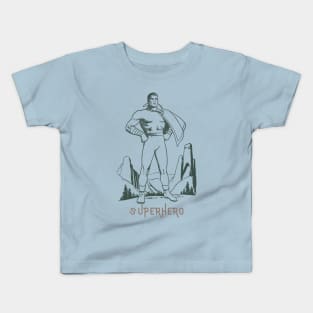 VINTAGE COMIC SUPERHERO Kids T-Shirt